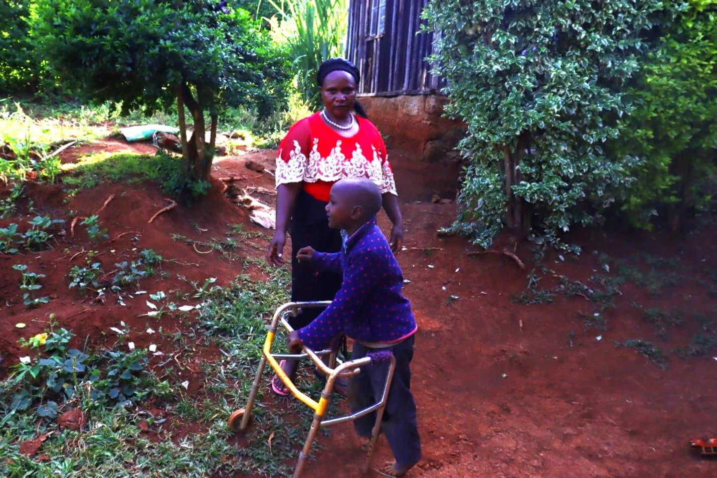 Hellen and her son Baraka